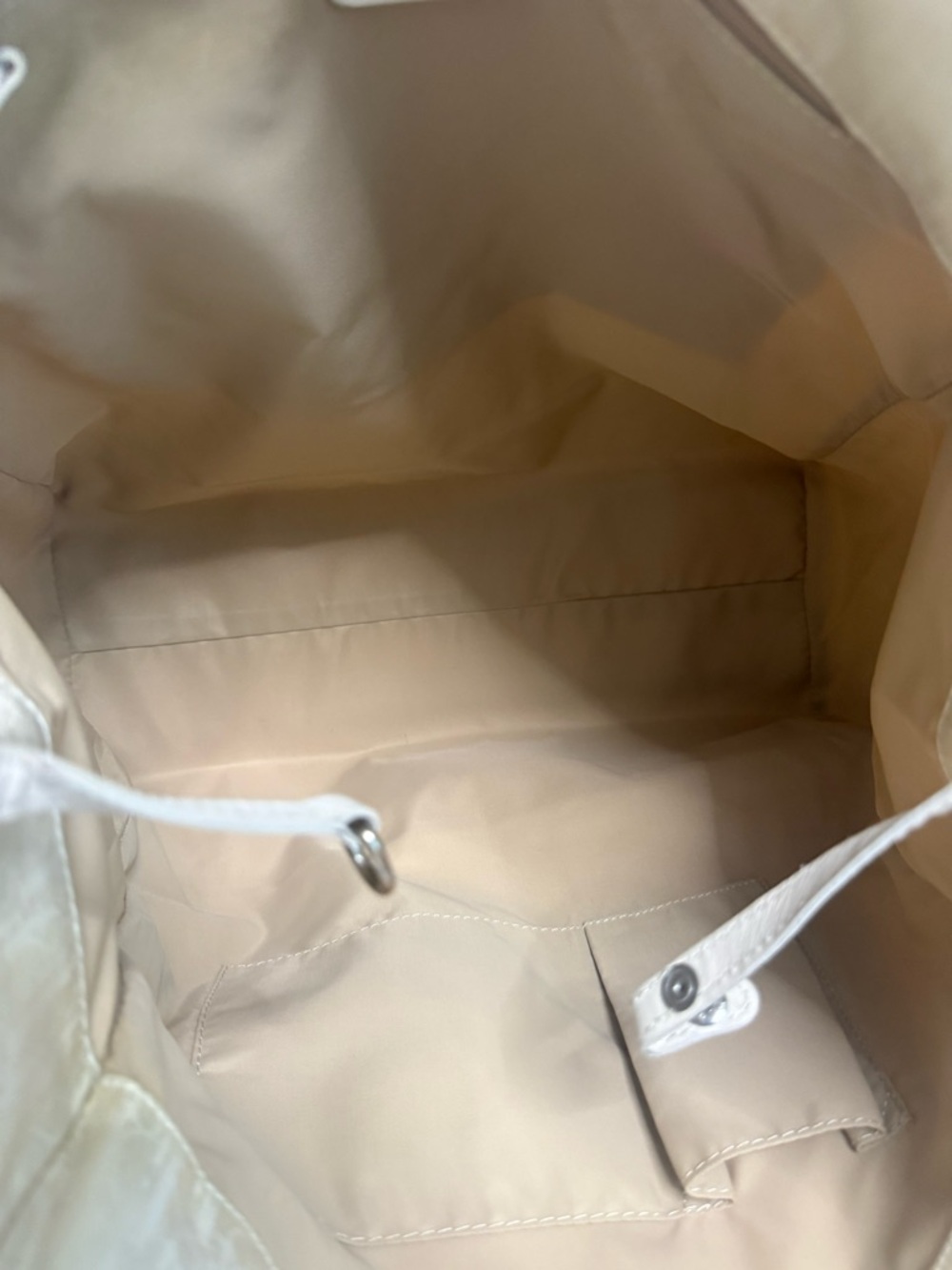 Christian Dior Diorissimo Trotter Canvas Tote Bag Cream Charm - Picture 11 of 12